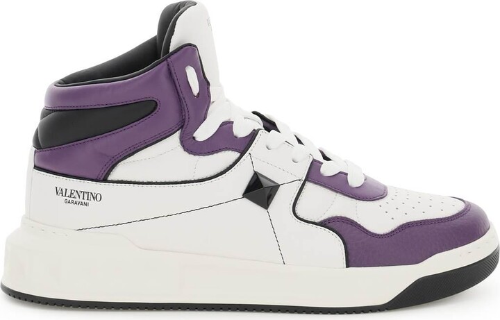Valentino Garavani One Stud Hi-Top Sneakers ShopStyle Trainers