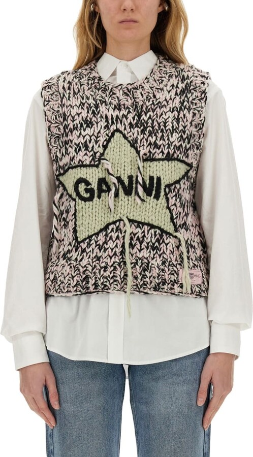 Ganni Green Light Tech Reversible Vest ShopStyle