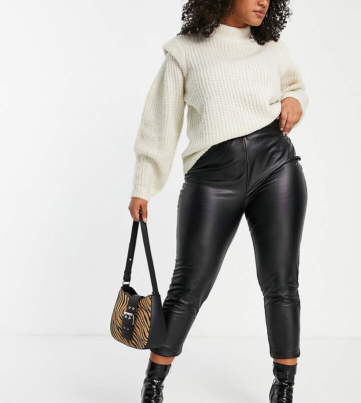 Plus Size Leather Pants | Shop the world's largest collection of fashion |  ShopStyle UK