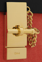 Thumbnail for your product : Chloé Drew leather and suede shoulder bag