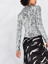 Thumbnail for your product : A.W.A.K.E. Mode Sequin-Embellished Long-Sleeved Blouse