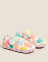 Thumbnail for your product : Marks and Spencer Kids' Heart Riptape Slippers (5 Small - 12 Small)