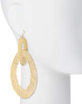 Thumbnail for your product : Devon Leigh Large Hammered Double-Hoop Earrings