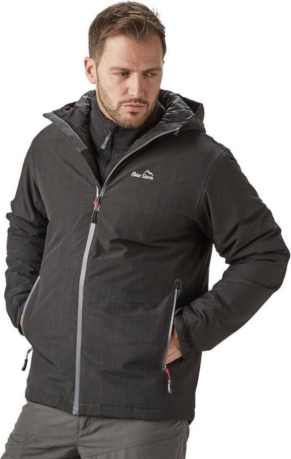 Peter Storm Men's Typhoon Waterproof Insulated Jacket with Peaked Hood