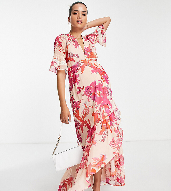Midi Dress Asos Hope And Ivy Maternity Dress Hope And Ivy