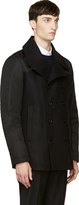 Thumbnail for your product : Tiger of Sweden Black Nylon & Wool Major's Peacoat