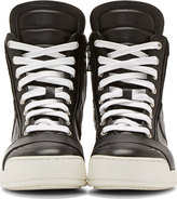 Thumbnail for your product : Balmain Black Leather Kol High-Top Sneakers
