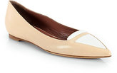 Thumbnail for your product : Tabitha Simmons Alexa Bicolor Patent Leather Ballet Flats