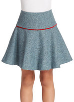 Thumbnail for your product : Oscar de la Renta Girl's Scalloped Tweed Skirt