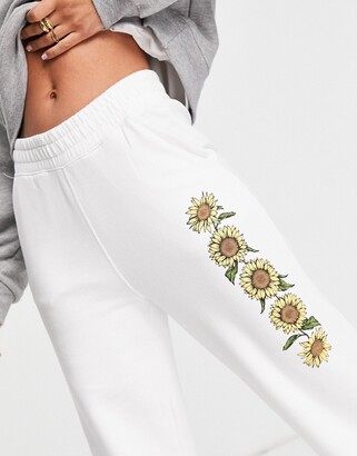 Hollister co-ord sweatpants in sunflower print - ShopStyle