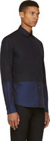 Thumbnail for your product : CNC Costume National Navy Colorblocked Shirt