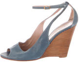 Thumbnail for your product : Chloé Leather Ankle Strap Wedges