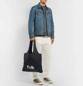 Thumbnail for your product : Folk Logo-Print Cotton-Blend Tote Bag - Men - Navy