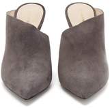 Thumbnail for your product : Nicholas Kirkwood Mira Pearl Heeled Suede Mules - Womens - Grey