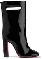 Christian Louboutin - Bag Bootie 100 Patent-leather Boots - Black