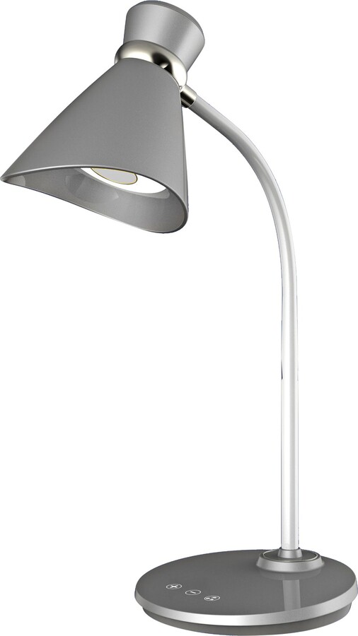 Bowen 16" High Modern Silver Touch Dimmer Control LED Desk Lamp