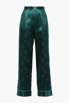 Thumbnail for your product : Anna Sui Silk-satin Jacquard Wide-leg Pants