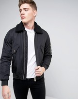 mens jacket borg collar - ShopStyle UK