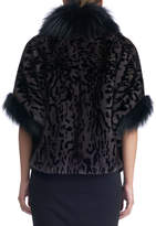 Thumbnail for your product : Gorski Mink Jacket with Fox Fur Stand Collar and Cuff