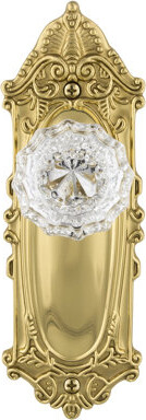 Nostalgic Warehouse Victorian Plate with Crystal Door Knob