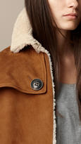 Thumbnail for your product : Burberry Shearling Poncho Cape