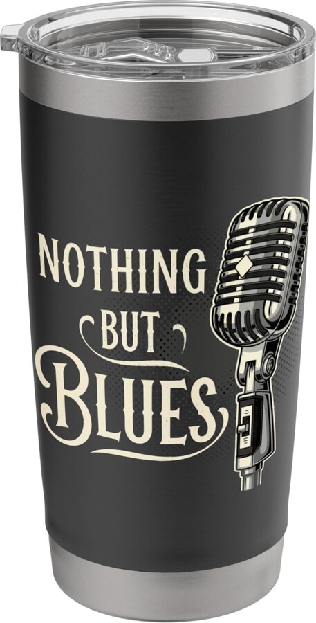 Cool Blues Jazz African-American Folk Music Melody Nothing but Blues Music Trumpet Stainless Steel Insulated Tumbler