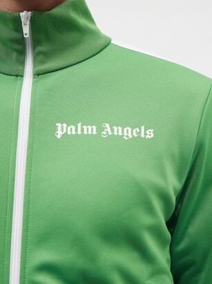 Palm Angels Logo-print Jersey Track Jacket - Green