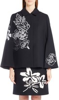 Thumbnail for your product : Fendi Women's Floral Embroidered Wool & Silk Cape