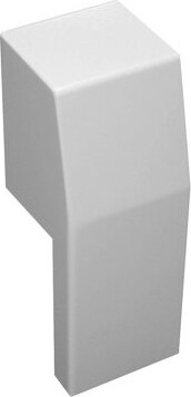Baseboarders Premium Easy Slip-On Baseboard Heater Cover Left Side Open End Cap - White (Any Size)
