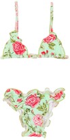 Thumbnail for your product : SELINI ACTION Rose Print Lycra Bikini