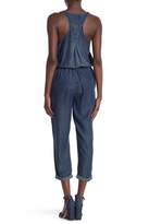 Thumbnail for your product : 14TH PLACE Sleeveless Chambray Jumpsuit