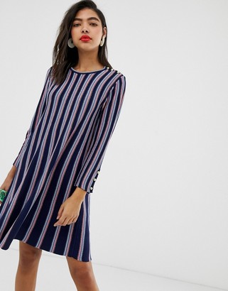 Max & Co. knitted swing dress-Navy