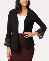 Thumbnail for your product : Alfani Lace-Inset Sweater Cardigan, Created for Macy's