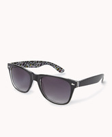 Thumbnail for your product : Forever 21 F9607 Leopard-Lined Wayfarer Sunglasses