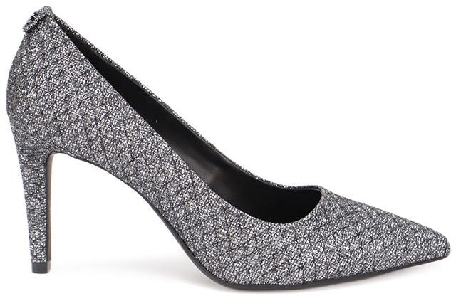silver mesh pumps