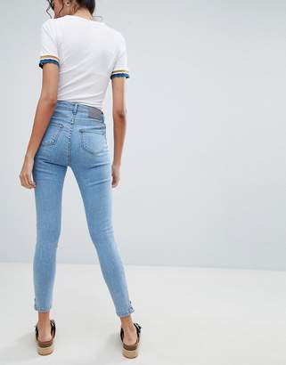 Co Brooklyn Supply Brooklyn Supply Skinny Jeans with Zipped Step Hem