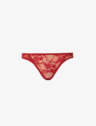 Muse By Coco De Mer Sienna mid-rise stretch-lace briefs