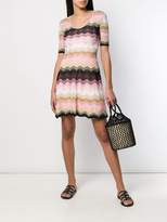 Thumbnail for your product : M Missoni zigzag knit mini dress