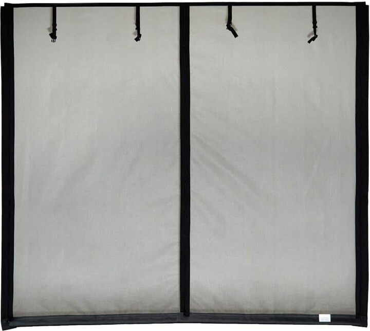 Fresh Air Screens 9 ft. x 7 ft. Roll-Up Garage Door Screen with 3 Zippers and Vinyl Rod Pocket