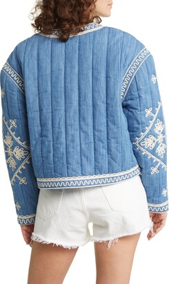 Treasure & Bond Soutache Embroidered Quilted Cotton Jacket