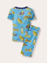 Thumbnail for your product : Boden Kids' Leopards Snug Glow-In-The-Dark Pyjamas, Blue Glow