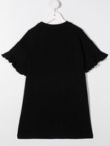 Thumbnail for your product : MOSCHINO BAMBINO embellished logo T-shirt dress