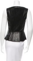 Thumbnail for your product : Robert Rodriguez Sleeveless Leather Top w/ Tags