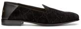 Thumbnail for your product : Gucci Gg Velvet Loafers - Mens - Black