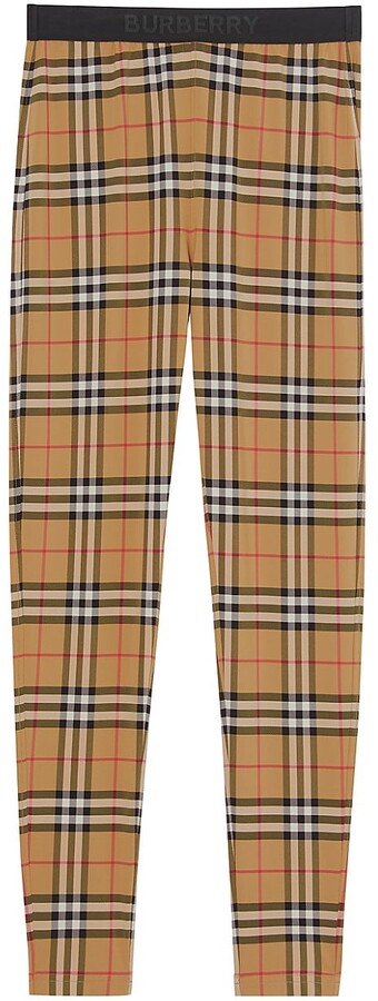 Burberry Archive Check Leggings - ShopStyle