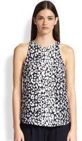 Thumbnail for your product : A.L.C. Anise Leopard-Print Silk Top