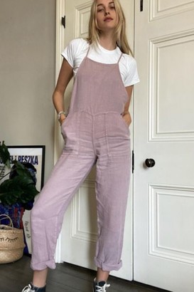 Urban Outfitters Misty Linen Jumpsuit - ShopStyle Casual Pants