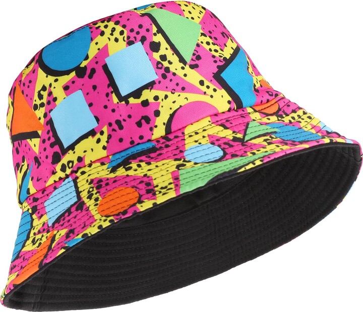 Yolev Retro 80s 90s Bucket Hat Packable Outdoor Sun Fisherman Hat