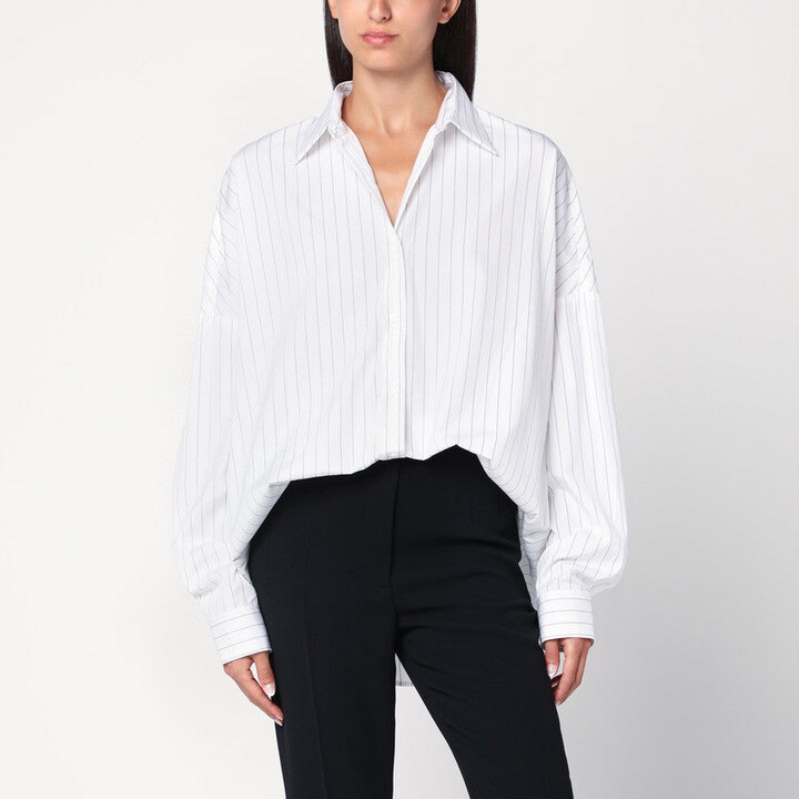 Dries Van Noten Women's Wide Pinstriped Shirt