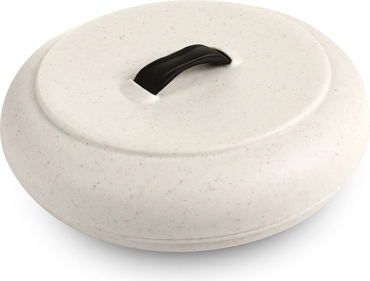 Dexas Durable Microwavable Tortilla Warmer XL 9.5 Inches, Natural Oat Color, Perfect for Warming Bread, Pancakes, Cornbread, Food Warmers